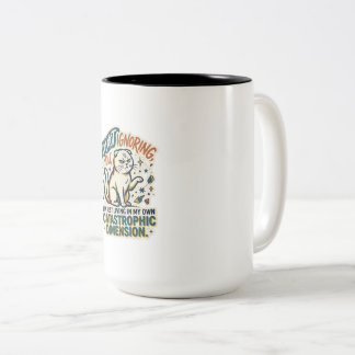 Grumpy Cat Coffee Mug | I'm Not Ignoring You Funny Två-Tonad Mugg