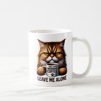 Grumpy Cat Coffee Mugg - "Lämna Me Ensam" Morgon