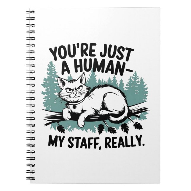 Grumpy Cat - "Du är bara en människa, min Verklige Anteckningsbok (Framsidan)