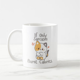 Grumpy Cat Energy - Sarcasm bränner inte kalorier Kaffemugg