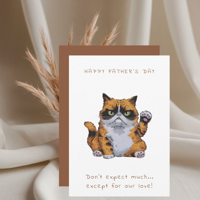 Grumpy Cat Fars dag Card Inbjudningar (Skapare uppladdad)