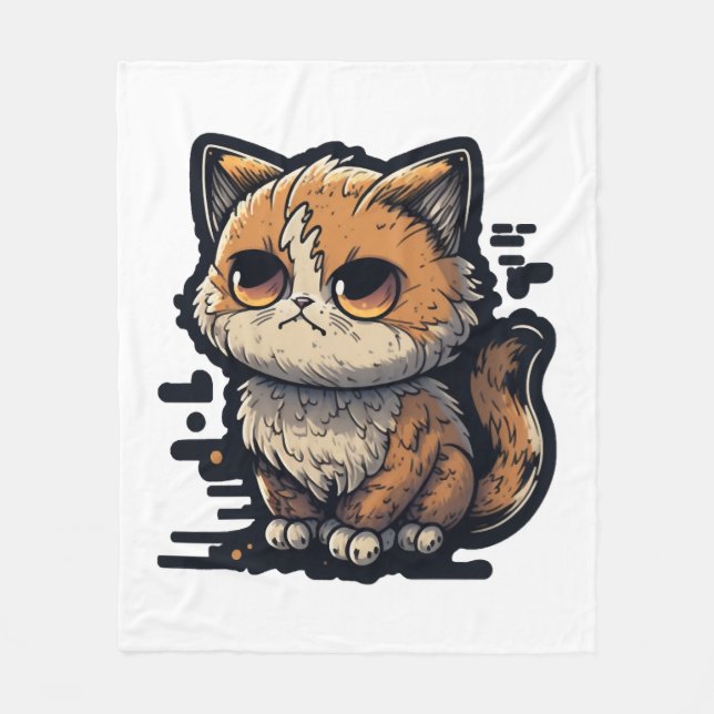 Grumpy Cat Fleecefilt (Framsidan)