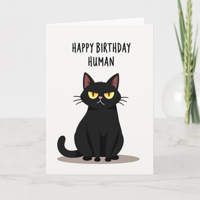 Grumpy Cat Födelsedagskort Kort (Framsida)