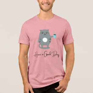 Grumpy Cat Ha en bra dag Kaffe T-shirt