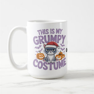 Grumpy Cat Halloween-kostym Rolig Holiday Djur Kaffemugg