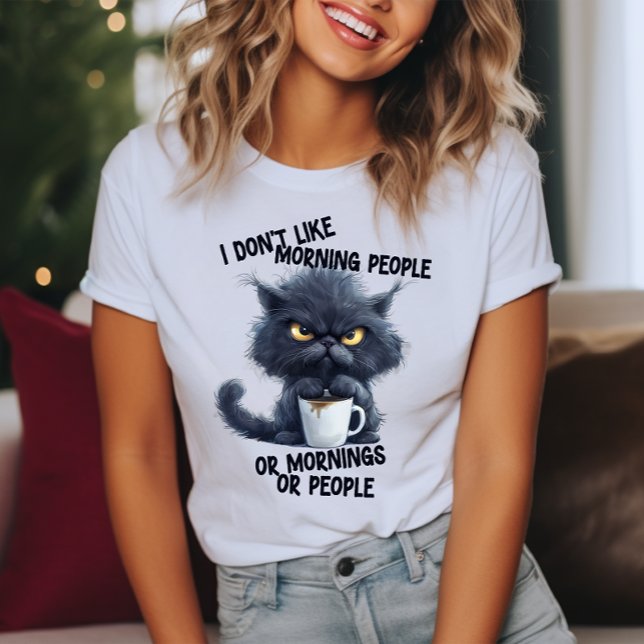 Grumpy Cat I Don't Like Morning People T Shirt (Skapare uppladdad)