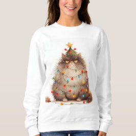 Grumpy Cat i julklapp Ljus Finny Cat T Shirt