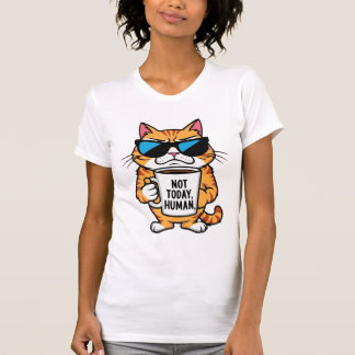 Grumpy Cat Inte idag, människofuktig T-shirt för k