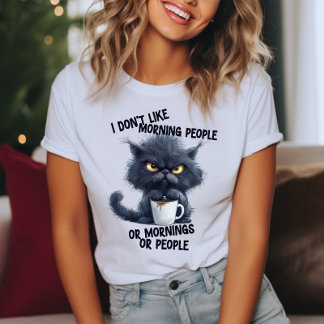 Grumpy Cat Jag Gillar Inte Morgonmänniskor T Shirt
