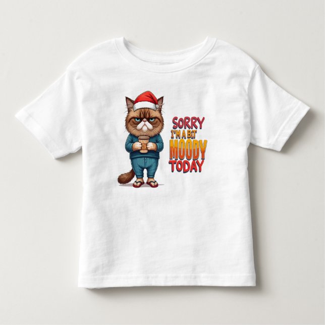 Grumpy Cat jul Mood T Shirt (Framsida)