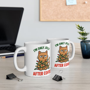 Grumpy Cat jul Mugg   Jolly After Coffee