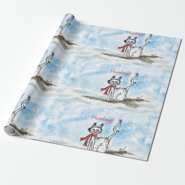 Grumpy Cat-julafton Papper Presentpapper (Utrullad)