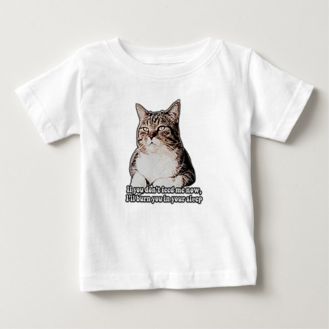 Grumpy cat meme för kattpersoner och kattungar äga t shirt (Framsida)