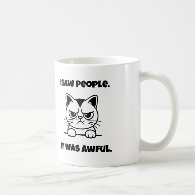 Grumpy Cat Mug – Anti-Social Funny Gift Kaffemugg (Höger)