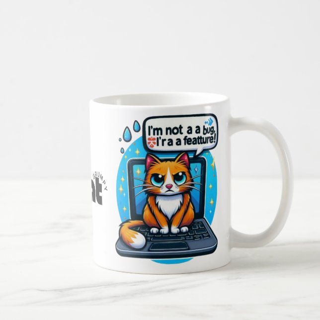 Grumpy Cat Mugg - Funny Cat Lover Gift (Höger)