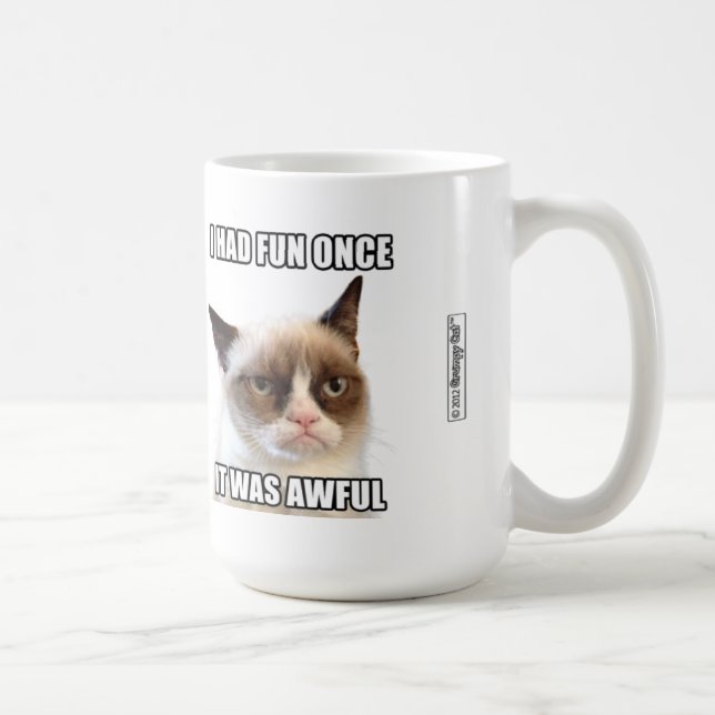 Grumpy Cat™ Mugg Hade kul en gång. Det var hemskt. (Höger)