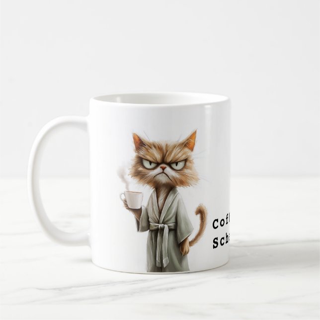 Grumpy Cat Needs Coffee Kaffemugg (Vänster)