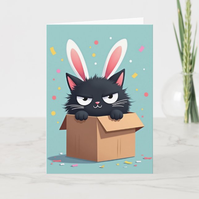 Grumpy Cat Överraskningsfestkort Kort (Framsida)