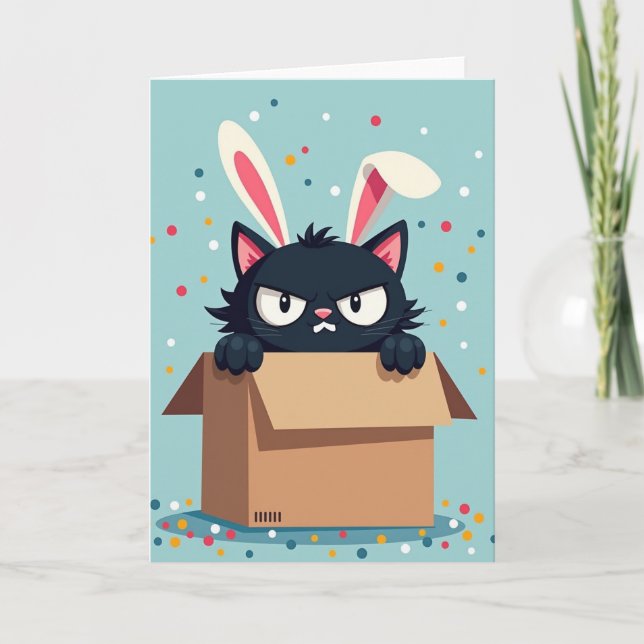 Grumpy Cat Party Time Card Kort (Framsida)