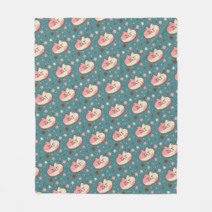 GRUMPY CAT PIXEL ART MÖNSTER DESIGN BABY BLANKET FLEECEFILT