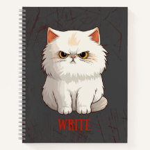 Grumpy Cat Pun Roligt Skriva Journal bärbar dator