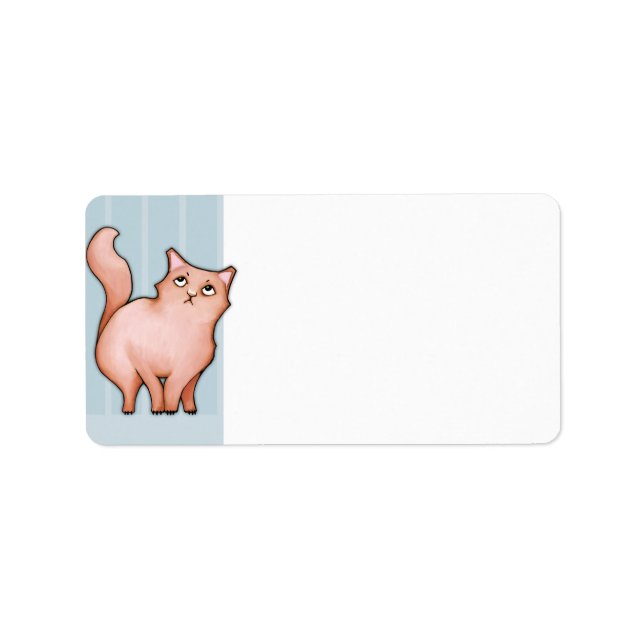 Grumpy Cat Sue rand Address Label Adressetikett (Framsidan)