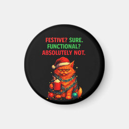 Grumpy Cat's Christmas Spirit: Festive but NOT Fun Magnet