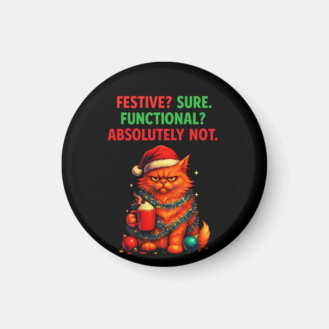 Grumpy Cat's Christmas Spirit: Festive but NOT Fun Magnet (Framsidan)