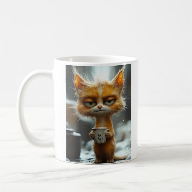 Grumpy Cats morgonkaffe Kaffemugg (Vänster)