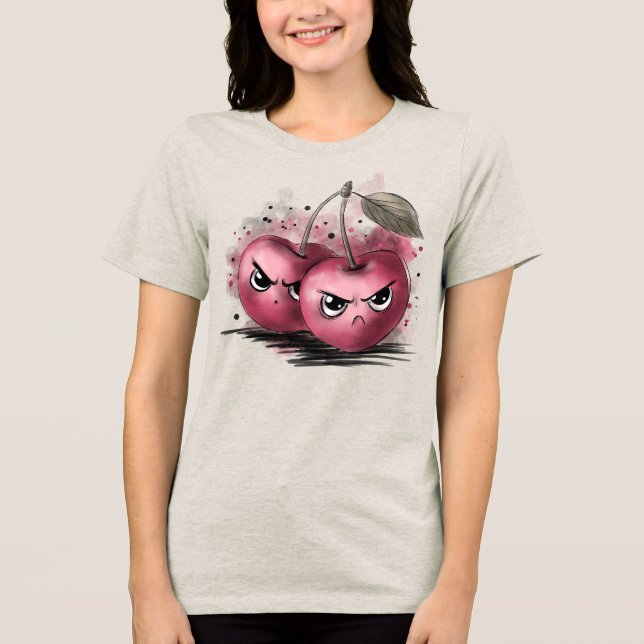 Grumpy Cherries T Shirt (Framsida)