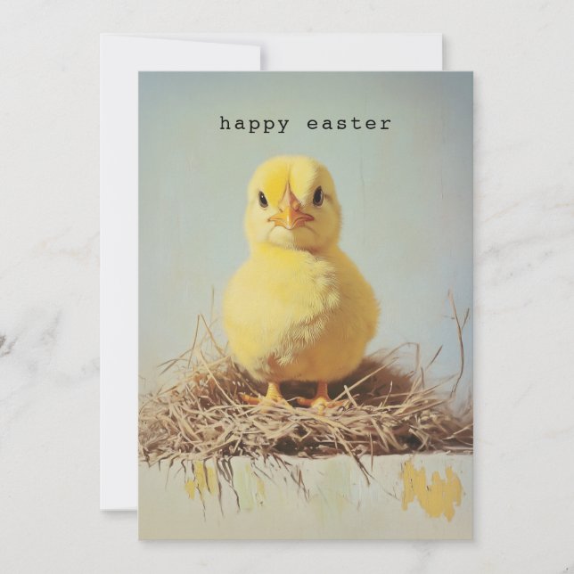 Grumpy Chick i Nest Inbjudningar (Framsida)