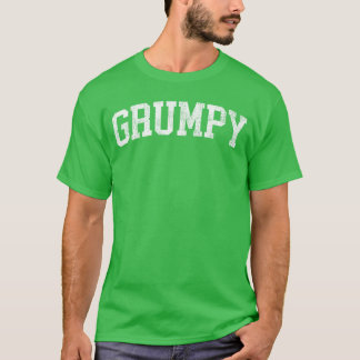 Grumpy Classic Bold-teckensnitt Grumpy födelsedags T Shirt