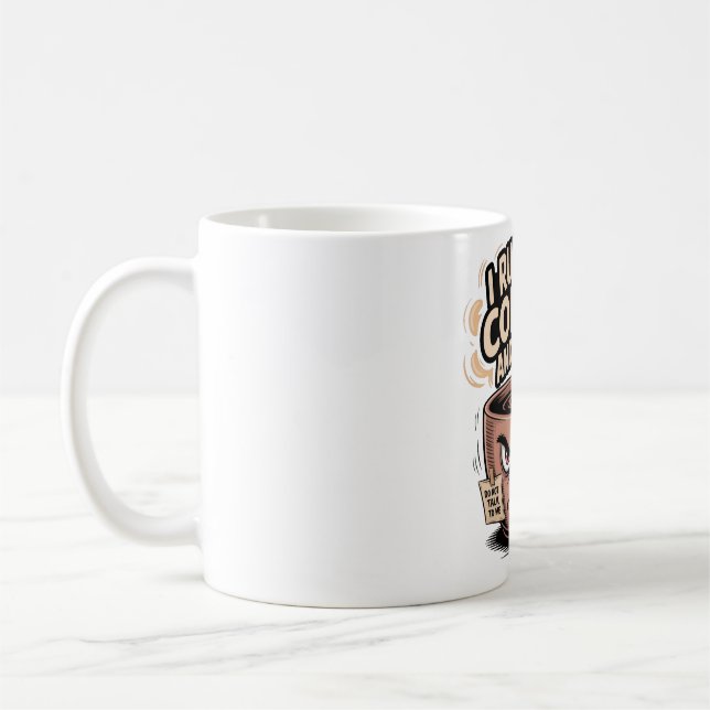 Grumpy Coffee Mugg - I Springa på kaffe och Hate (Vänster)