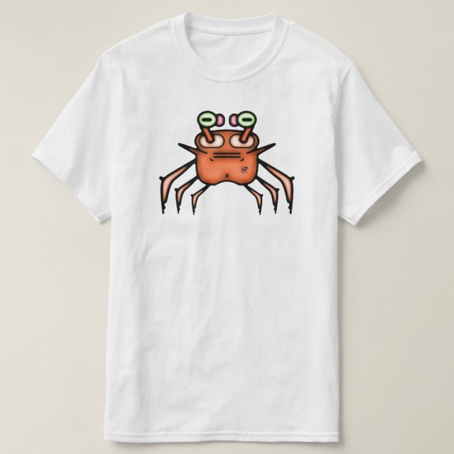 Grumpy Crab Funny T-Shirt (Design framsida)