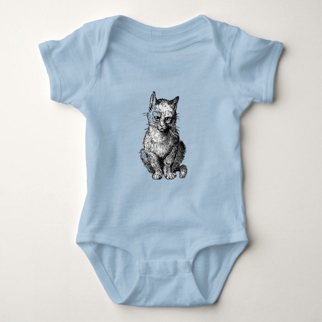 Grumpy Cute animal baby shirt T Shirt (Framsida)