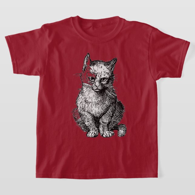 Grumpy Cute animal boyta T Shirt (Laydown)
