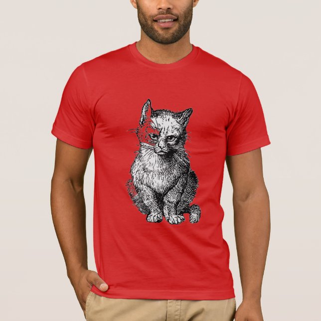 Grumpy Cute animal manar T-Shirt (Framsida)