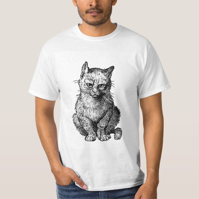 Grumpy Cute animal manar T-Shirt (Framsida)