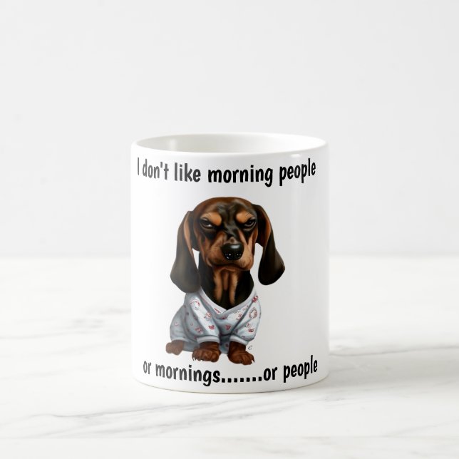 Grumpy Dachshund Kaffemugg (Center)