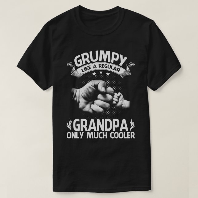 Grumpy Definition som vanlig morfar only Cooler T Shirt (Design framsida)