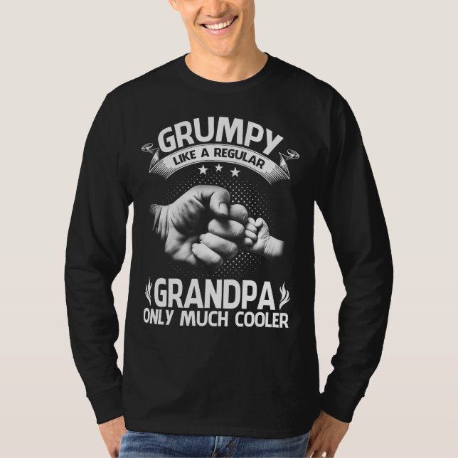 Grumpy Definition som vanlig morfar only Cooler T Shirt (Framsida)