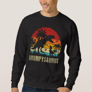 Grumpy Dinosaur Kid Grumpy Saurus 2022 Lång Ärmad Tröja