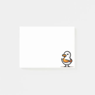Grumpy Duck Minimalistisk Tecknad Maskot Post-it Block