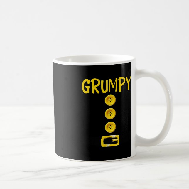 Grumpy Dwarf Halloween Costume Färg Matching Grum Kaffemugg (Höger)