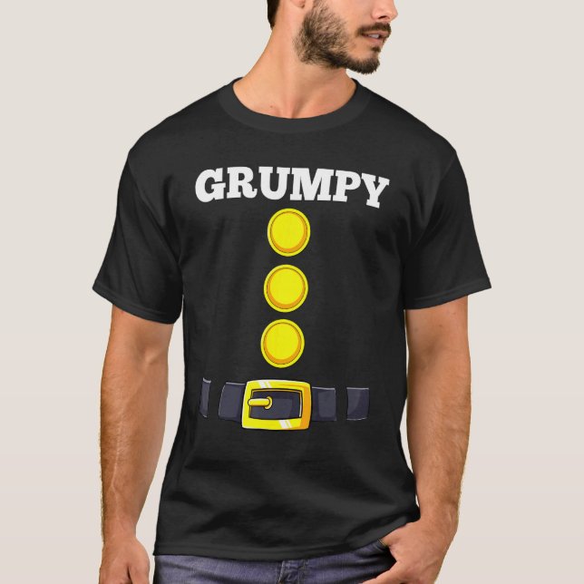 Grumpy Dwarf Halloween Costume Funny T Shirt (Framsida)