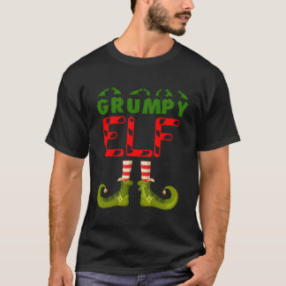 Grumpy Elf Funny Group Matching Family Pajamas for T Shirt