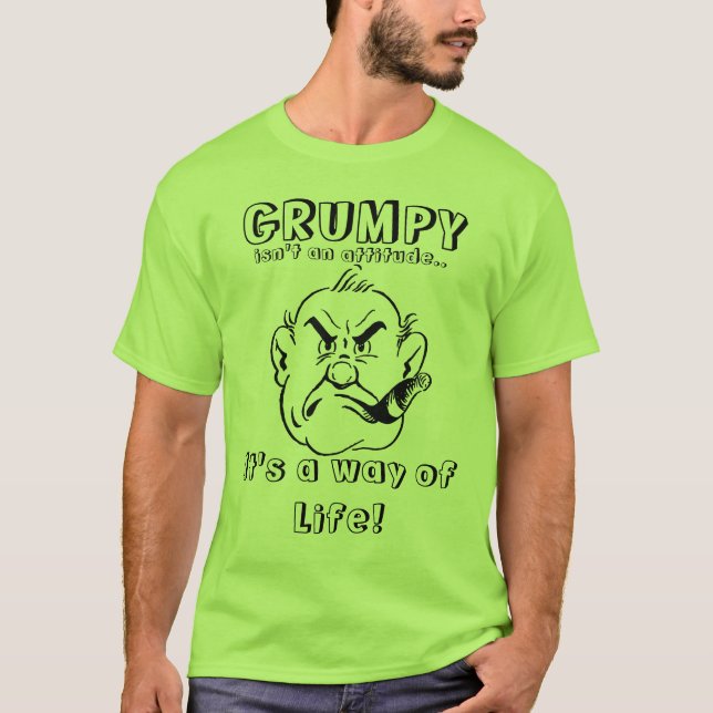 GRUMPY - EN LIVSFÖRING TEE SHIRT (Framsida)