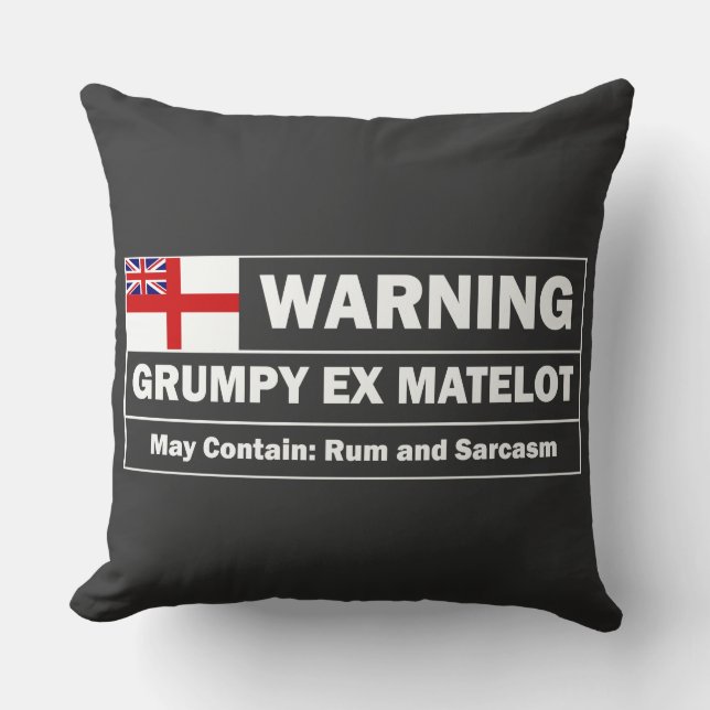 Grumpy ex Matelot Kudde (Framsida)