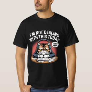 "Grumpy Frenchie: För Fransk till Smile Tee" T Shirt