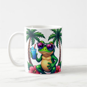 Grumpy Frog Y2K Vaporwave - Slumpmässig Ahh Groda Kaffemugg